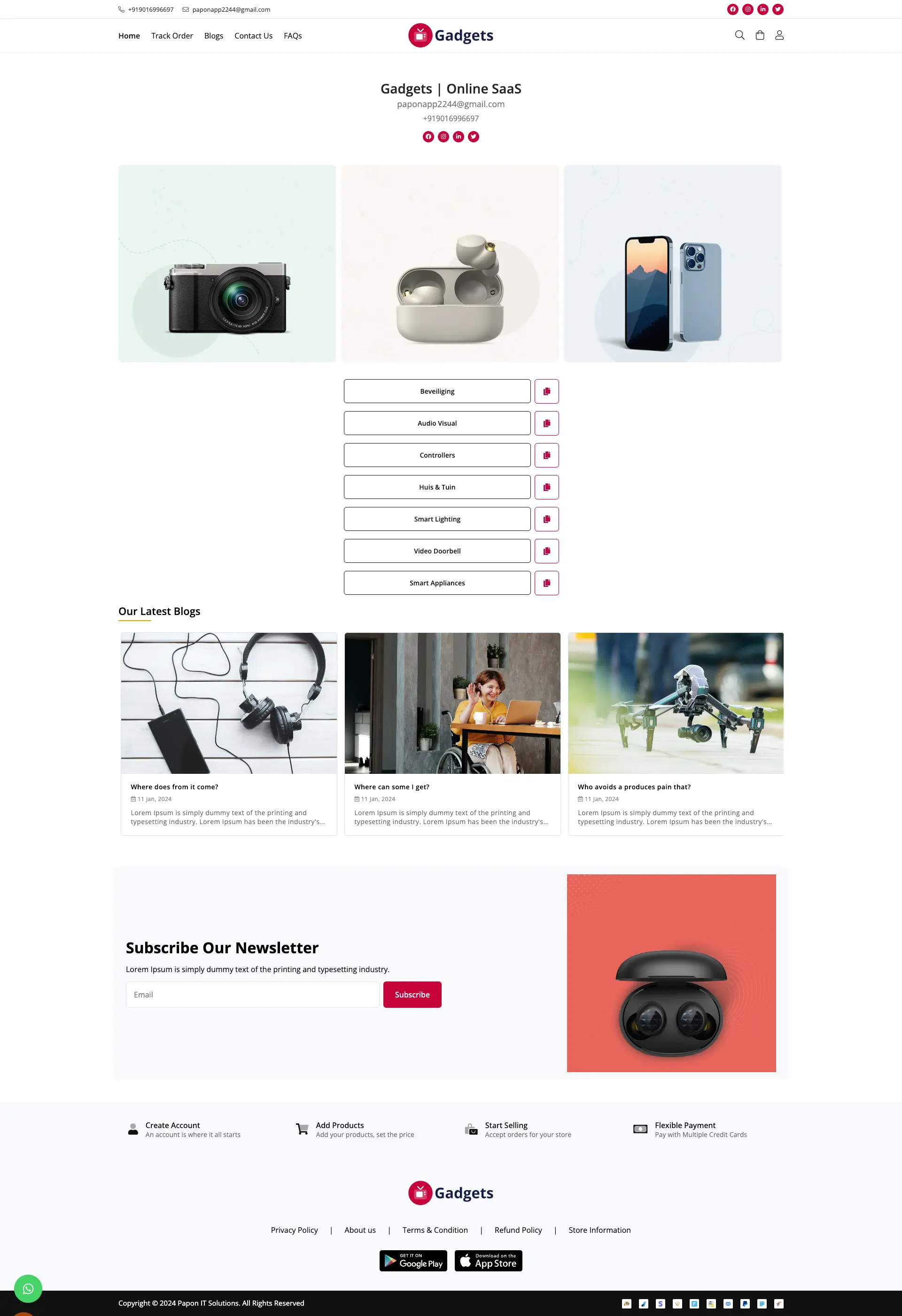 Gadgets Store Theme