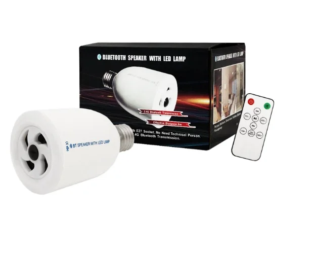 Ampoule LED Haut Parleur Bluetooth Avec Télécommande BL-LED